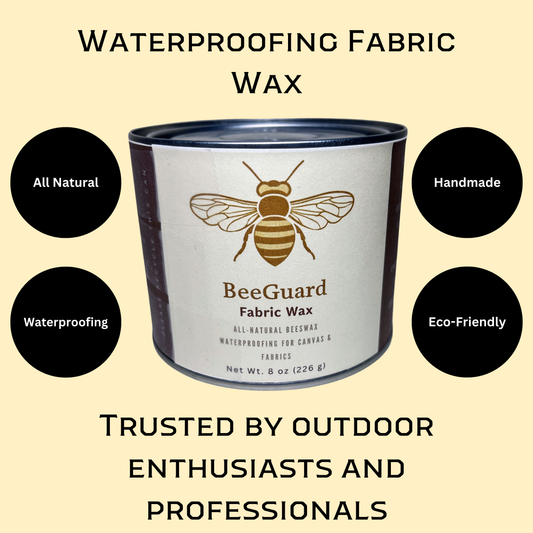 BeeGuard Fabric Wax. All_Natural Protection for outdoor gear. FabricWax.